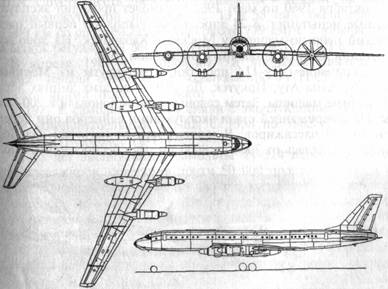 Схема самолета Ту-114